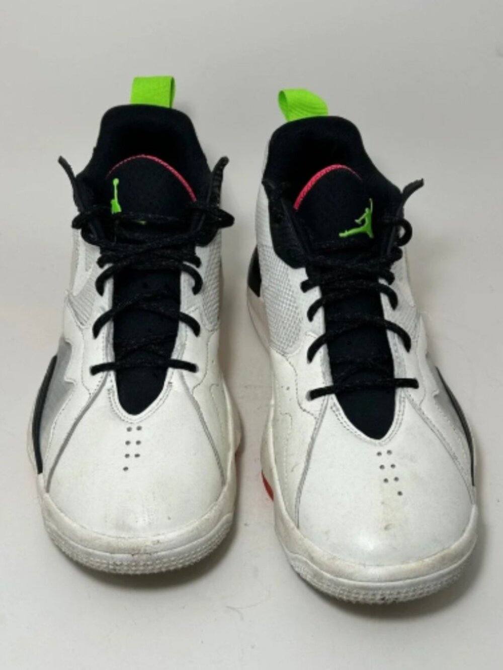 Jordan Zoom Separate White Black Bright Crimson Mens Basketball